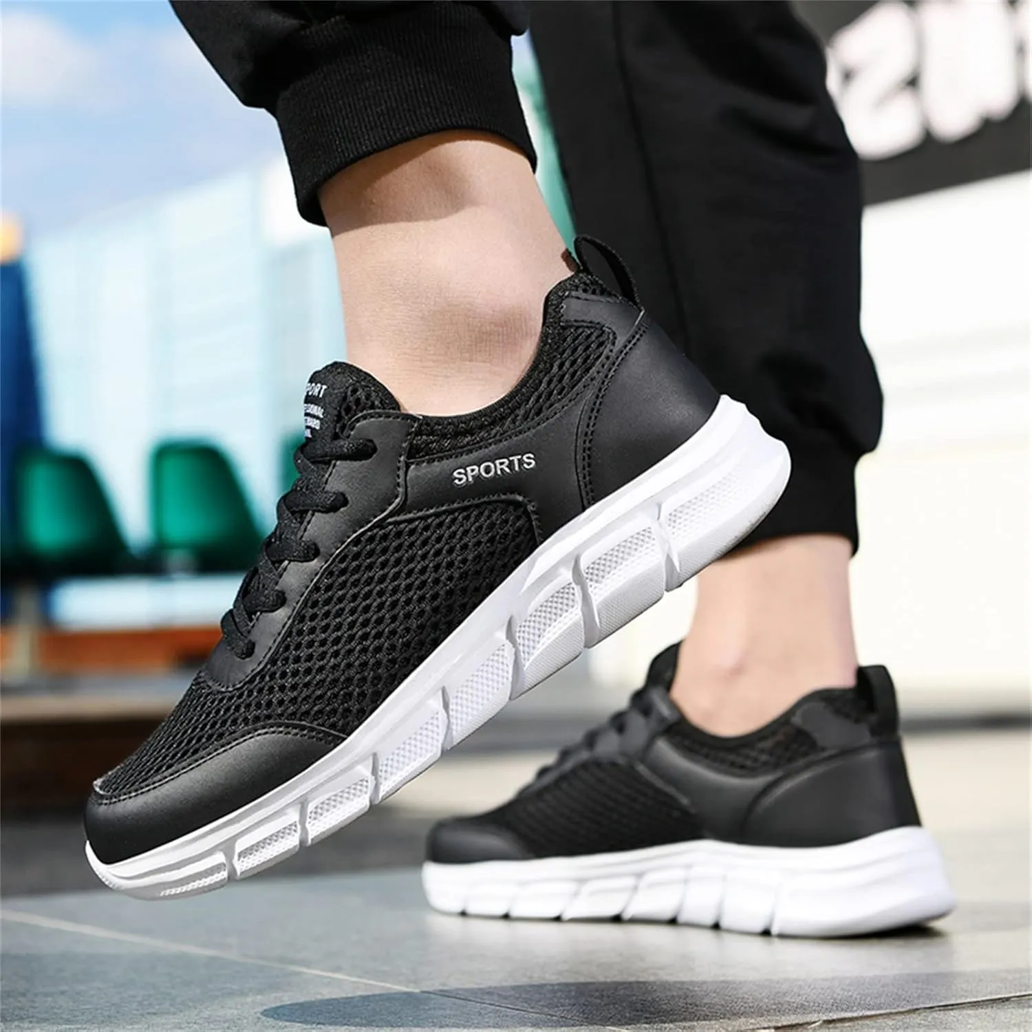 Arch Support Hiking Shoes for Men Lightweight Breathable Walking Shoe Gym Tennis Men's Comfortable Canvas Shoes
