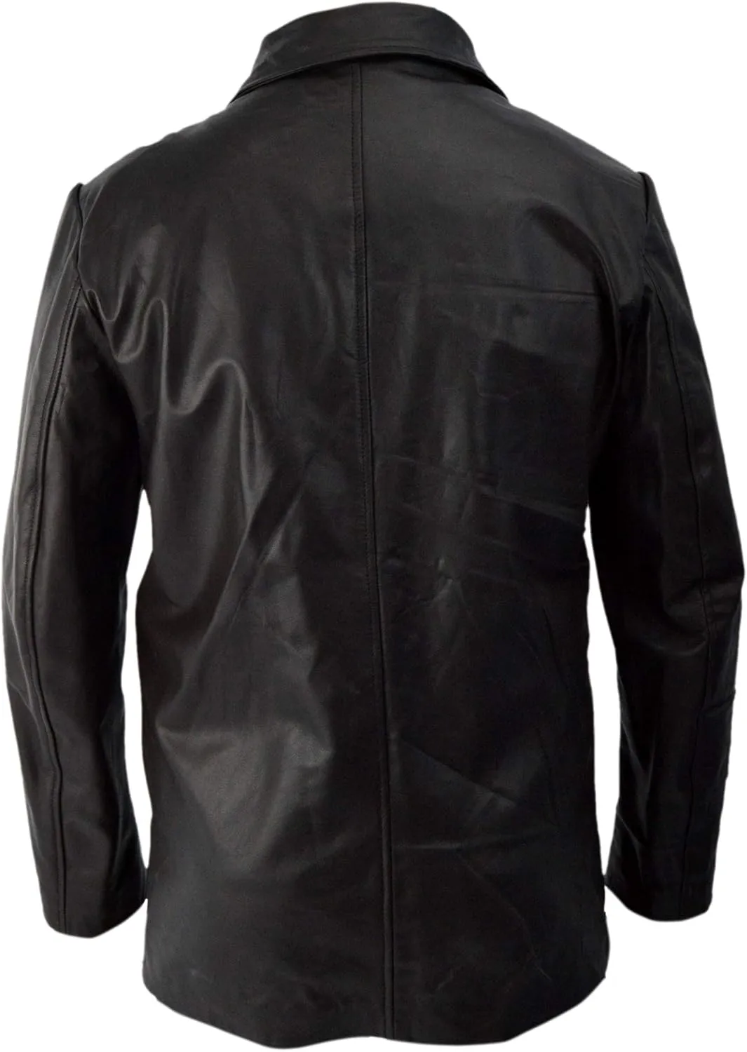 Audicious Leather To Pay Tribute M Payne Brown Mid Thigh Jacket