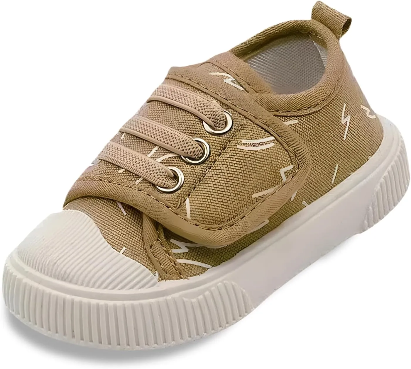 Boys Girls Sneakers Kids Cushioned Canvas Shoes Hook and Loops Walking Shoes for Toddler/Little Kid