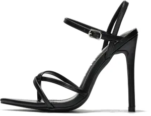 Cape Robbin Emylee Slingback with Strap Pointy-Toe Minimalist Heels (Emylee)