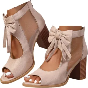 Chunky Heels For Women Wedding Block Heels Open Toe Ankle Strap Heeled Sandals Comfortable Party Dress Pumps Shoes
