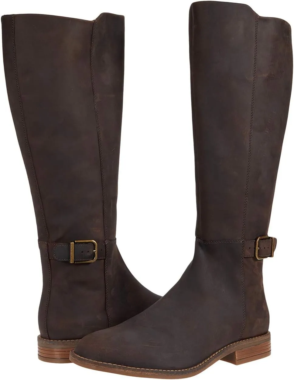 Clarks womens Camzin Branch Fashion Boot, Dark Brown Leather, 5.5