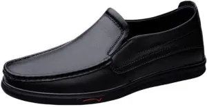 Comfortable Anti-Slip Round Toe Causal Shoes Men's Soft Bottom Leather Dress Oxford Shoes Formal Shoes for Men New Business Party Formal Shoes