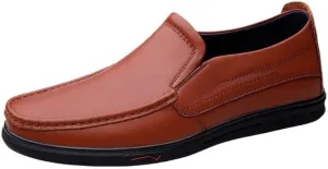 Comfortable Anti-Slip Round Toe Causal Shoes Men's Soft Bottom Leather Dress Oxford Shoes Formal Shoes for Men New Business Party Formal Shoes