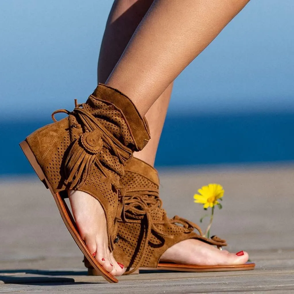 Comfortable Slip on Slide Sandals for Women Comfort Elastic Strap Flat Sandal Comfortable Walking Flat Sandals