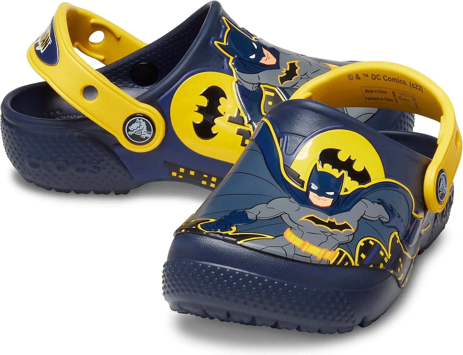 Crocs Kids' Batman Clogs, Girls and Boys Shoes
