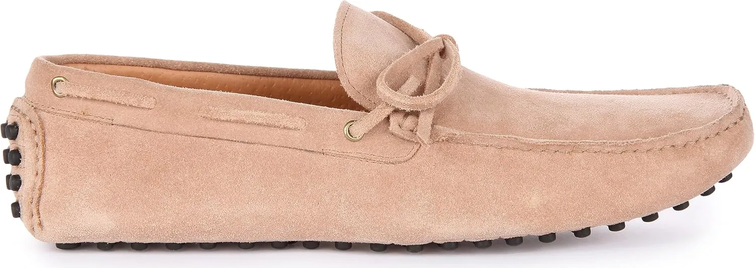 Cruz Men's Suede Leather Slip On Driving Shoes, Timeless Comfort and Grip