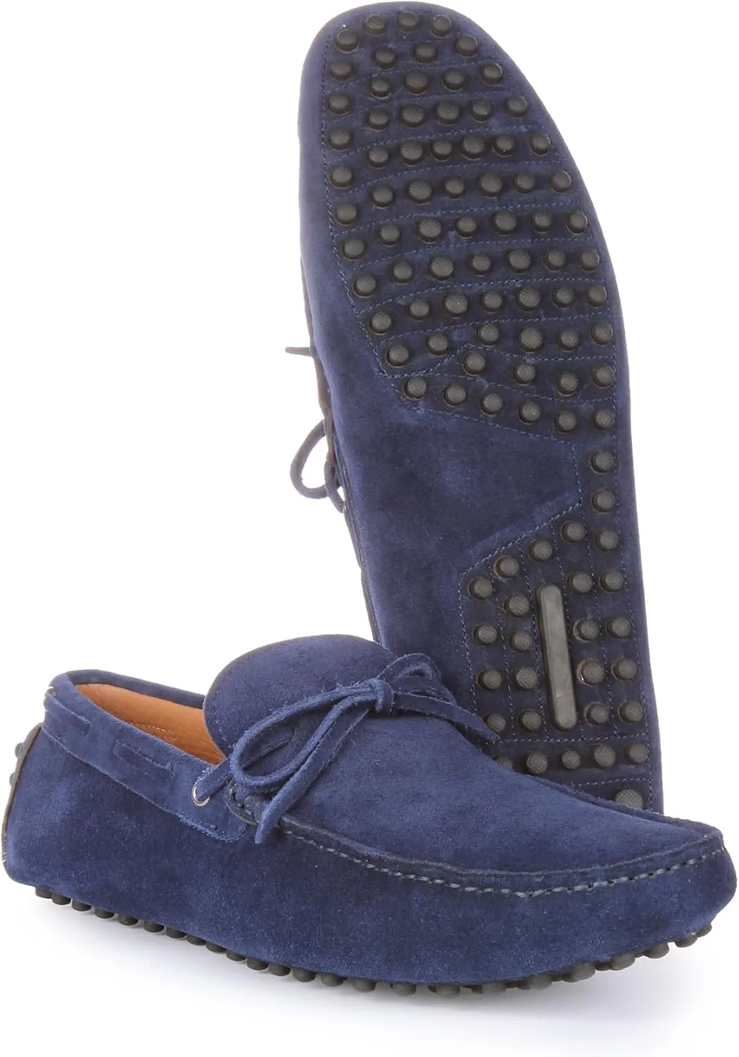 Cruz Men's Suede Leather Slip On Driving Shoes, Timeless Comfort and Grip