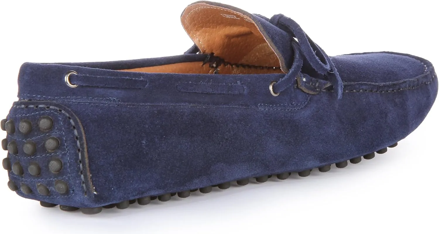 Cruz Men's Suede Leather Slip On Driving Shoes, Timeless Comfort and Grip