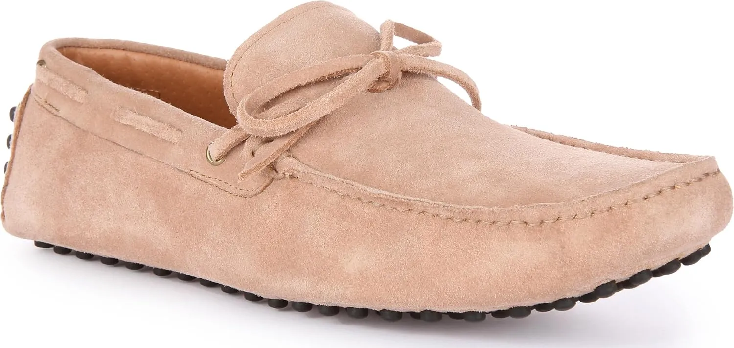 Cruz Men's Suede Leather Slip On Driving Shoes, Timeless Comfort and Grip