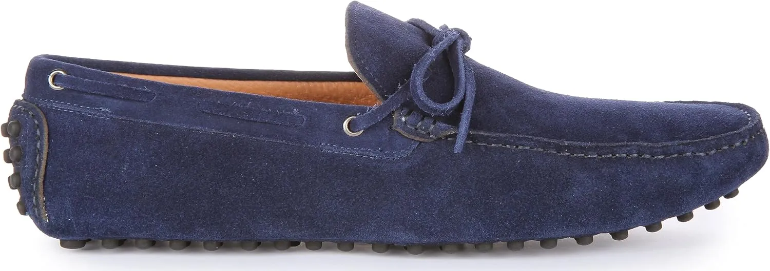 Cruz Men's Suede Leather Slip On Driving Shoes, Timeless Comfort and Grip
