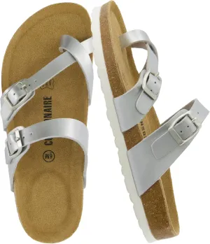 CUSHIONAIRE Women's Luna Cork Footbed Sandal With  Comfort