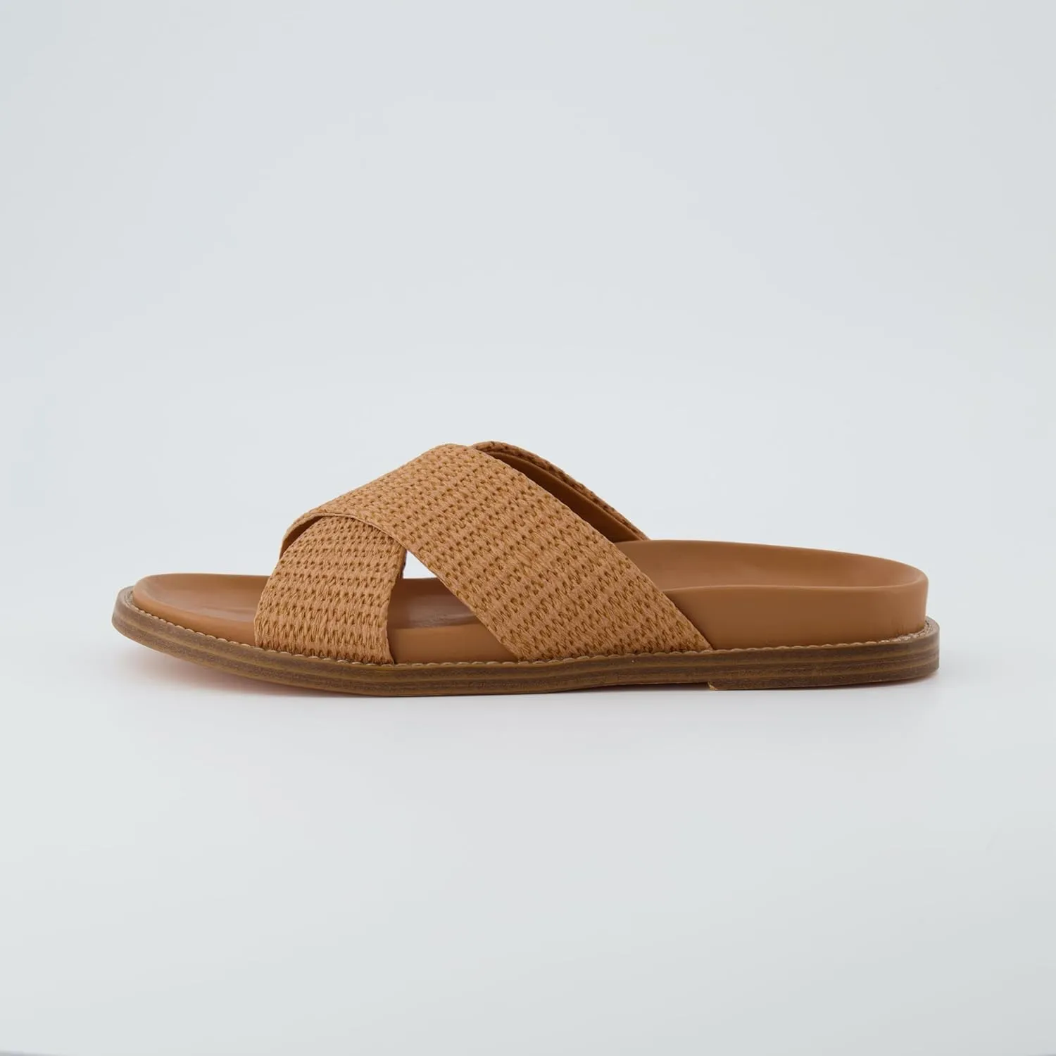CUSHIONAIRE Women's Nell footbed sandal with  Comfort, Wide Widths Available