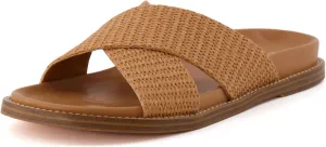 CUSHIONAIRE Women's Nell footbed sandal with  Comfort, Wide Widths Available