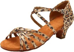 Dancing Shoes for Woman Chunky Heel Dress Shoes Latin Dance Shoe Nude Heel Sandals
