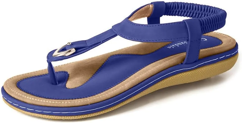 Deals Women's Comfy Sandals, Comfort Slip On Summer's Sandals