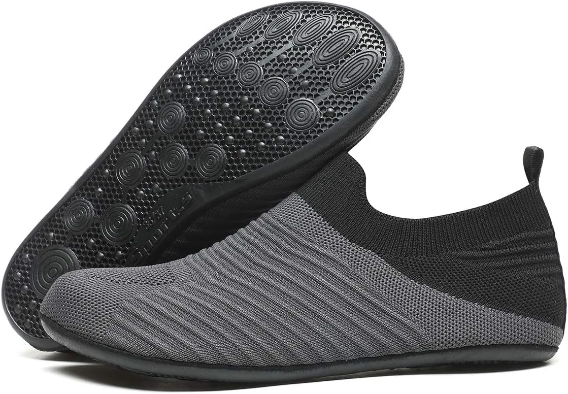 ditont Non-Slip Indoor House Slippers Lightweight Comfortable Grip House Home Shoes for Men Women