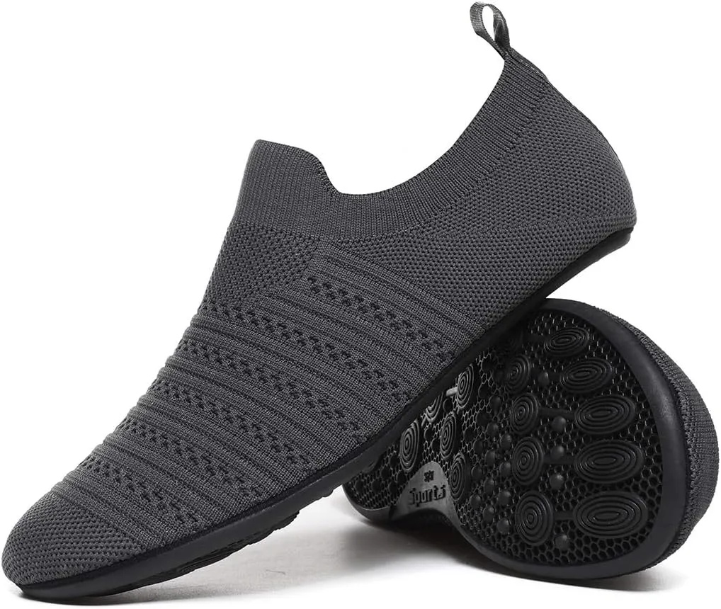 ditont Non-Slip Indoor House Slippers Lightweight Comfortable Grip House Home Shoes for Men Women
