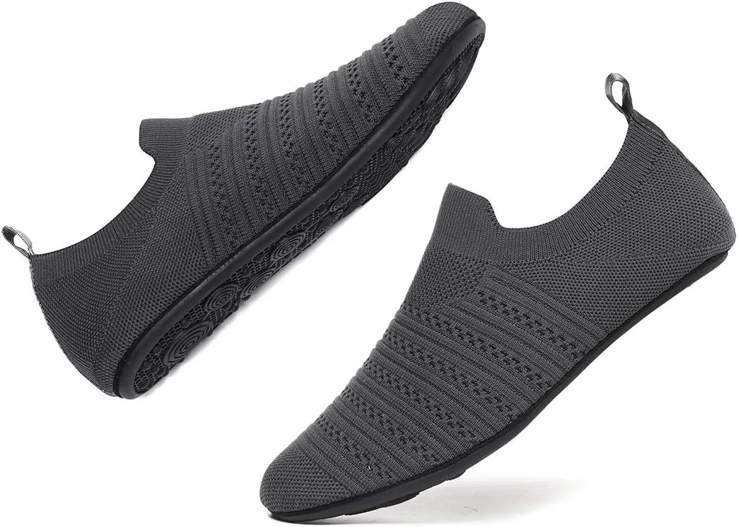 ditont Non-Slip Indoor House Slippers Lightweight Comfortable Grip House Home Shoes for Men Women