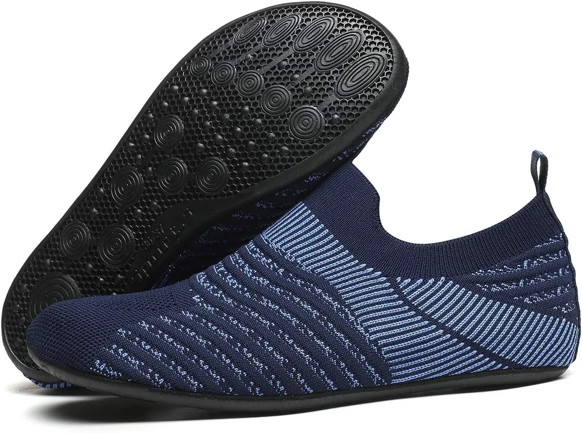 ditont Non-Slip Indoor House Slippers Lightweight Comfortable Grip House Home Shoes for Men Women