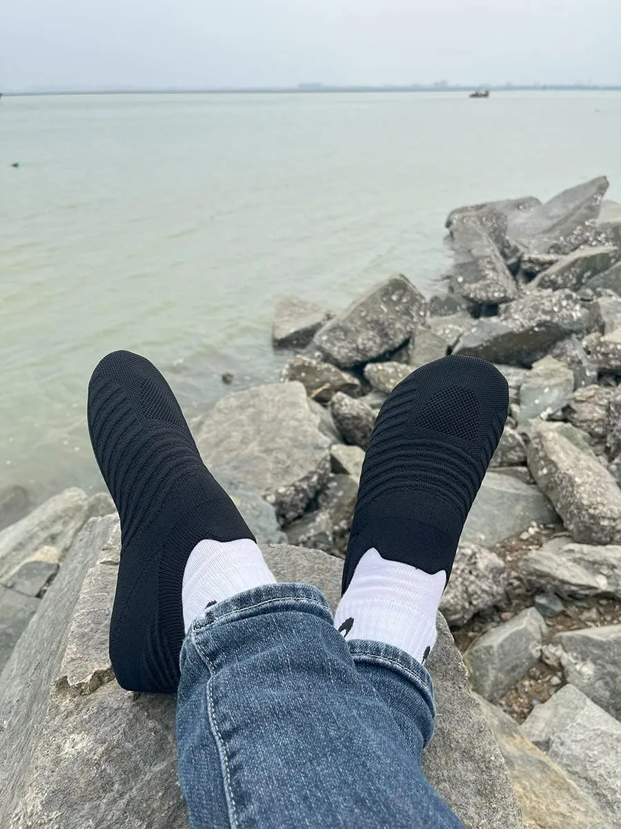 ditont Non-Slip Indoor House Slippers Lightweight Comfortable Grip House Home Shoes for Men Women