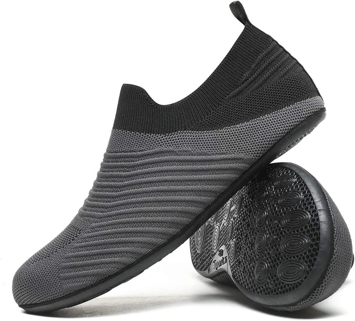ditont Non-Slip Indoor House Slippers Lightweight Comfortable Grip House Home Shoes for Men Women