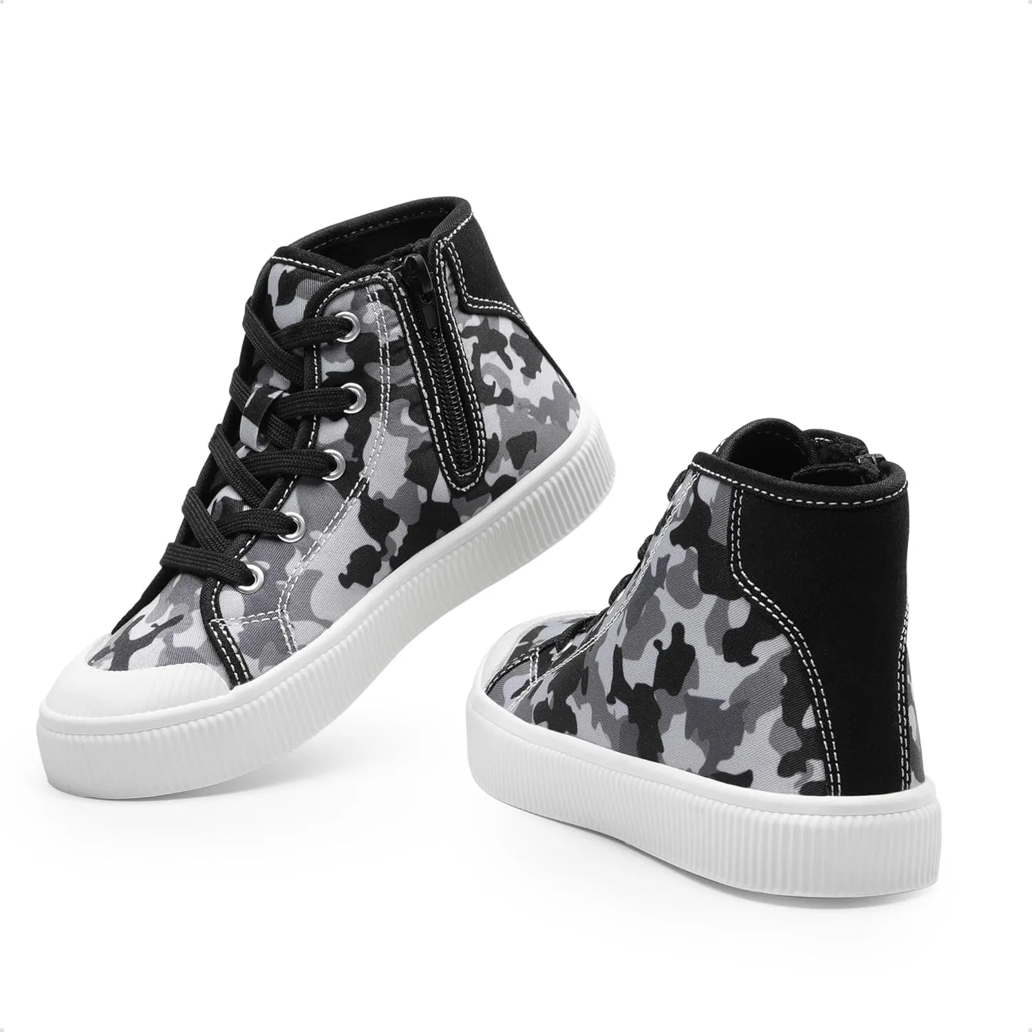 DREAM PAIRS Kids Sneakers Little Boys Girls High Top Canvas Shoes LilLegends CourtStar Casual Walking Shoes
