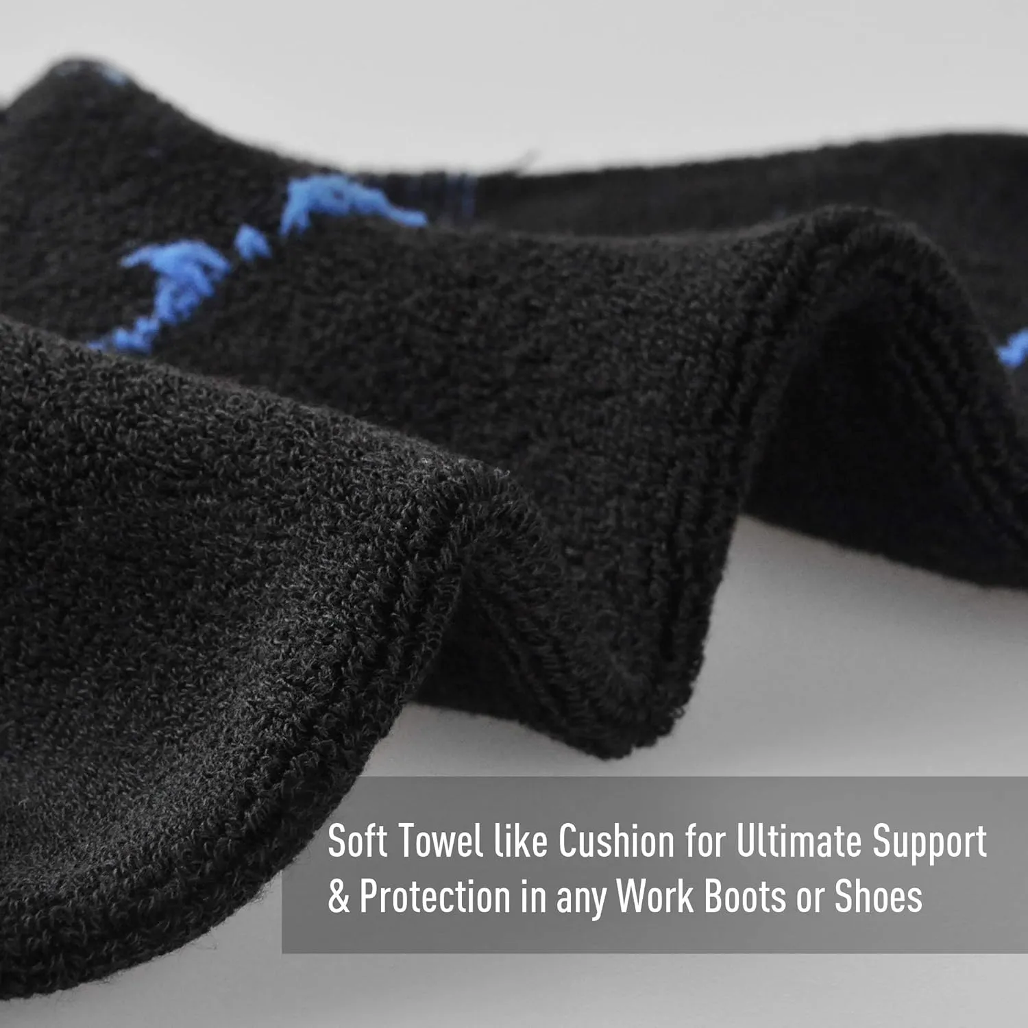 ECOEY Men's Work Boots Athletic Running Crew Socks, Dry-Tech Moisture Wicking Heavy Cushion Multi Pack