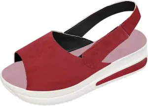 Flip Flops for Women,Dressy Summer Sandals 2023 Peep Toe Platform Sandals Shoes Wedges Ankle Buckle Ladies Flip Flops