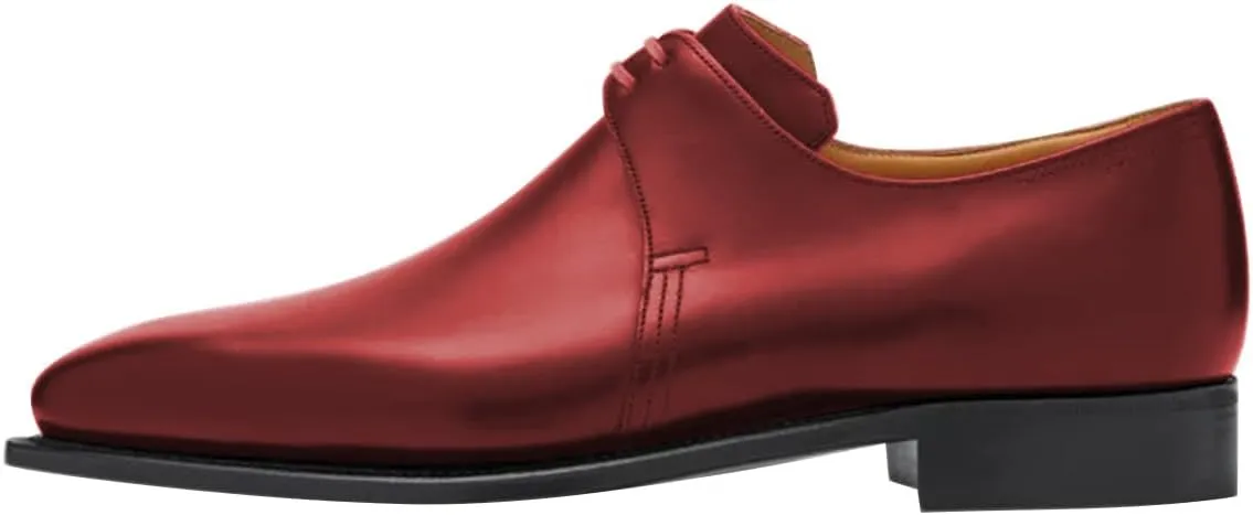 FSJ Men's Lace Up Formal Modern Oxford Dress Shoes Wing Tips Square Toe Casual Business Formal Shoes Size 4-16 US