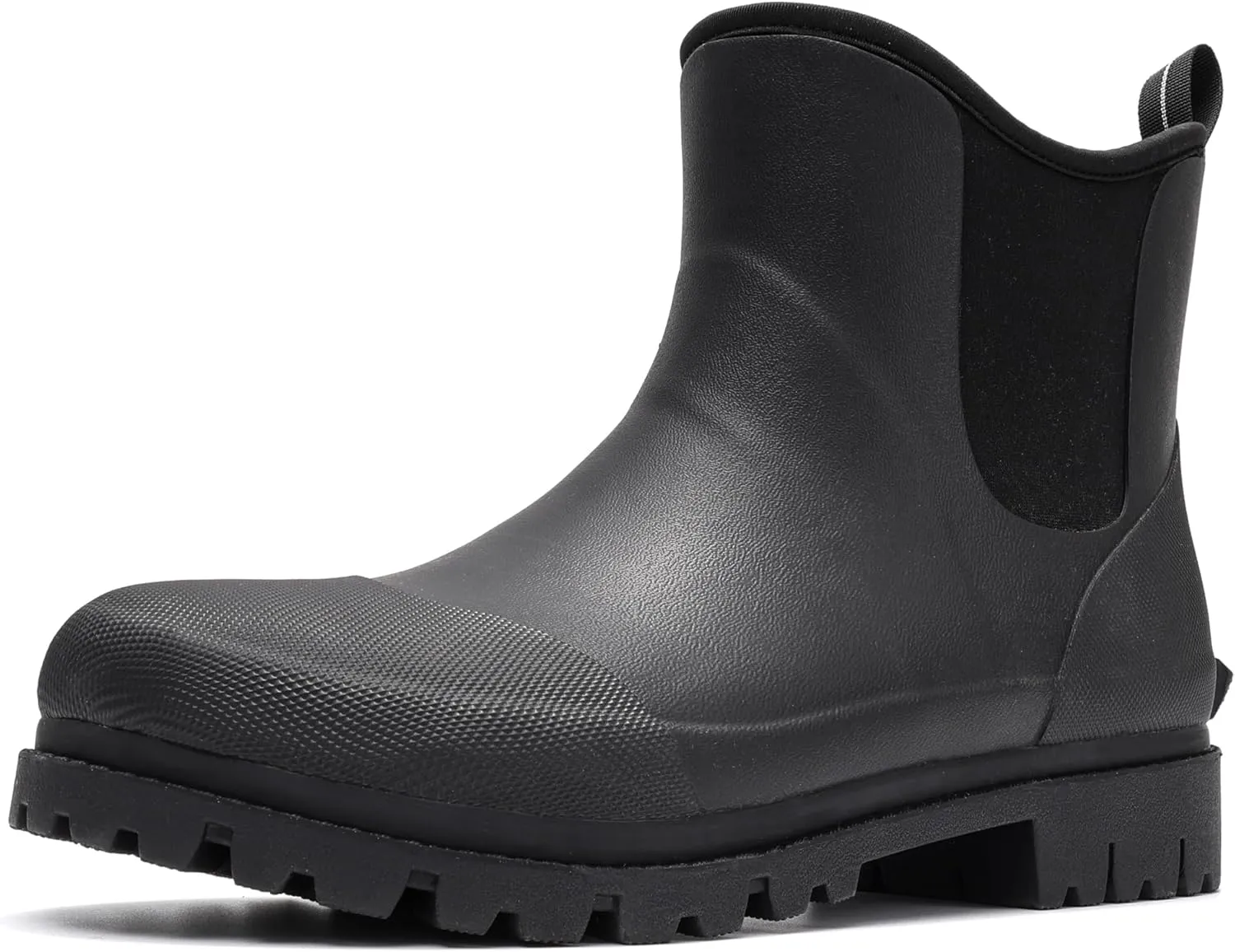 Furuian Men's Rain Boots Wide Calf Waterproof Rubber Boots Wide Width Non Slip Work Boots Ankle/Short Chelsea Rain Boots Hunting Boots Mud Boots for Fishing, Agriculture, Outdoor