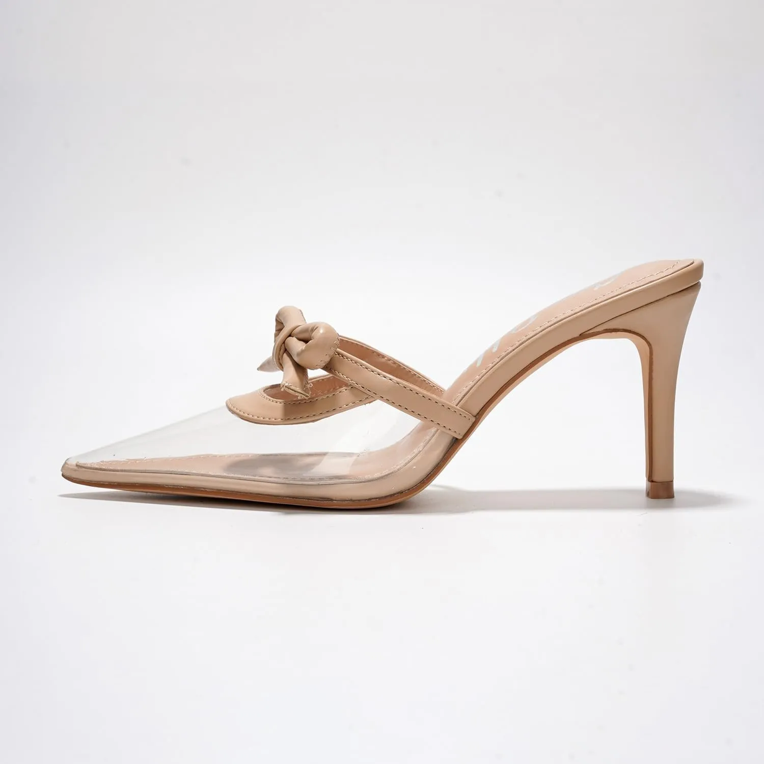 Hanny Elegant Bow Kitten Heels - Classy Women's Mules