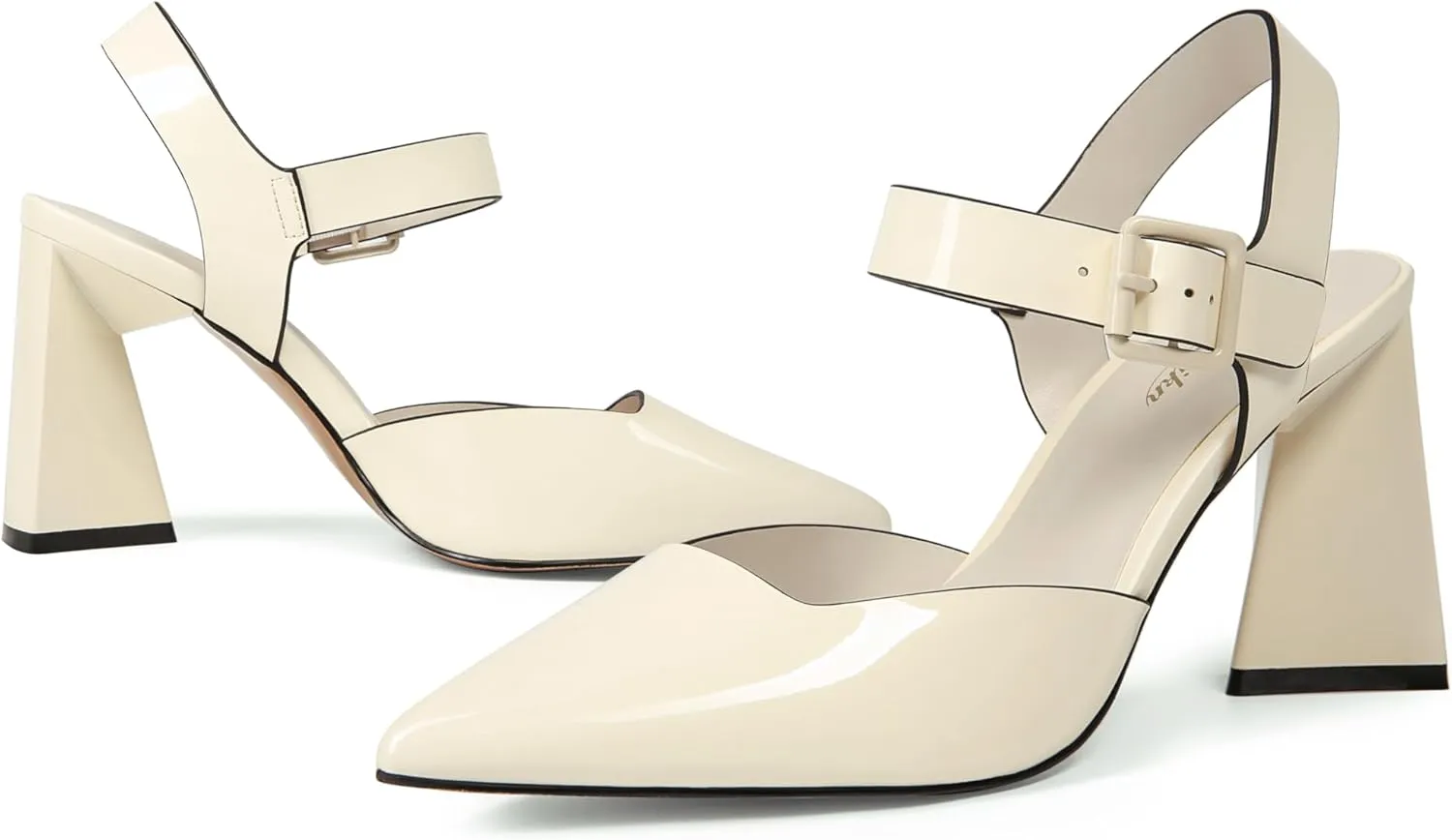 Heeled Sandals for Women Slingback Block Heels Elegant Ankle Strap Chunky High Heel Sandals Shoes