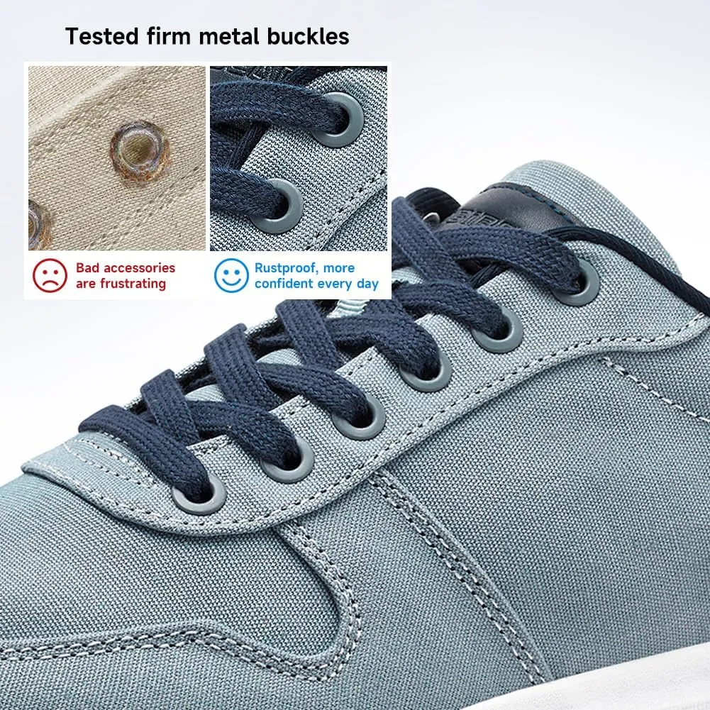 HOBIBEAR Men's Canvas Shoes Classic Low Top Sneakers Casual Walking Shoes