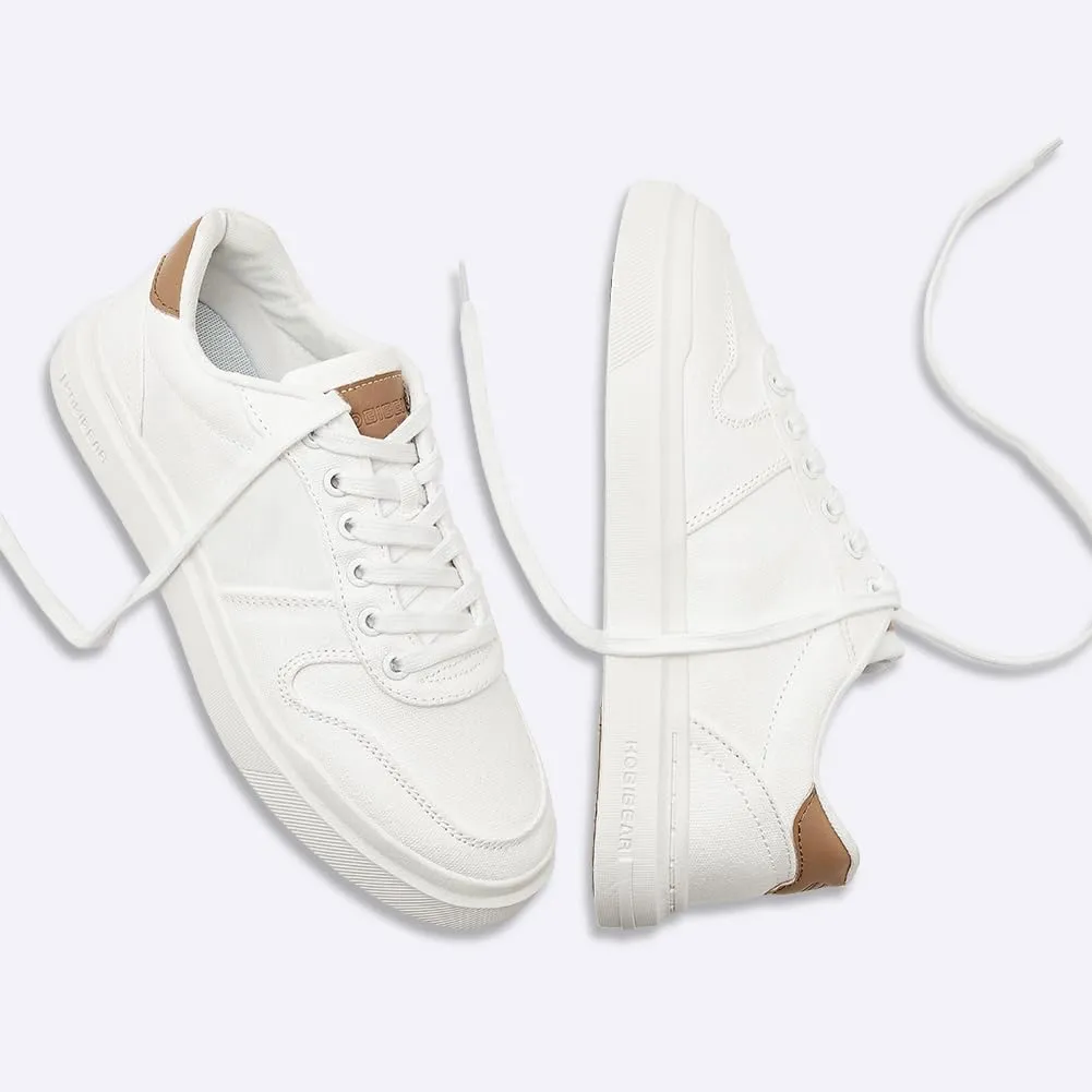 HOBIBEAR Men's Canvas Shoes Classic Low Top Sneakers Casual Walking Shoes