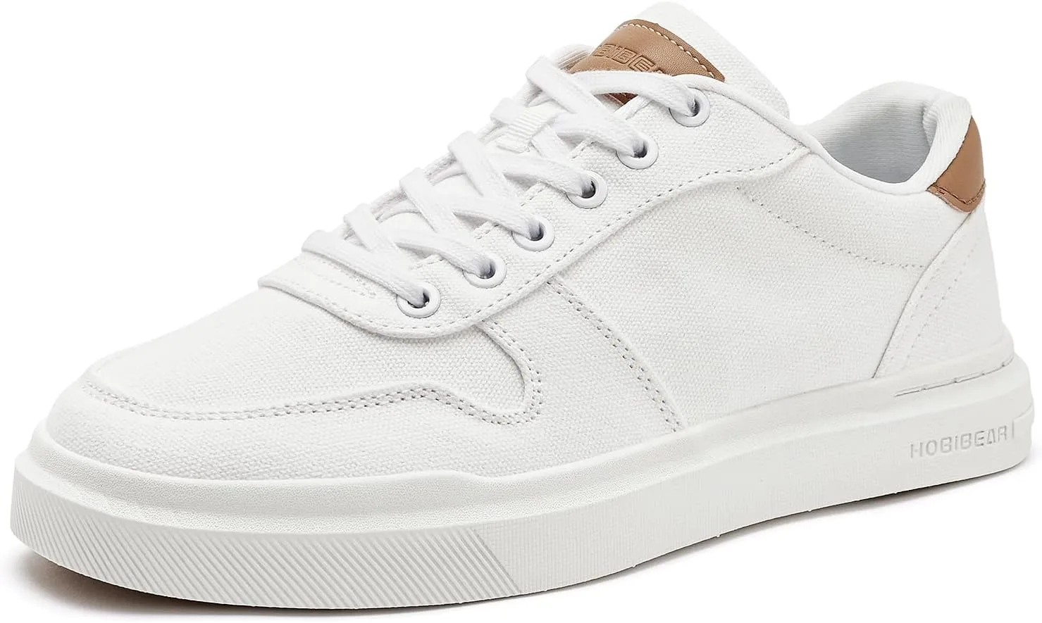 HOBIBEAR Men's Canvas Shoes Classic Low Top Sneakers Casual Walking Shoes