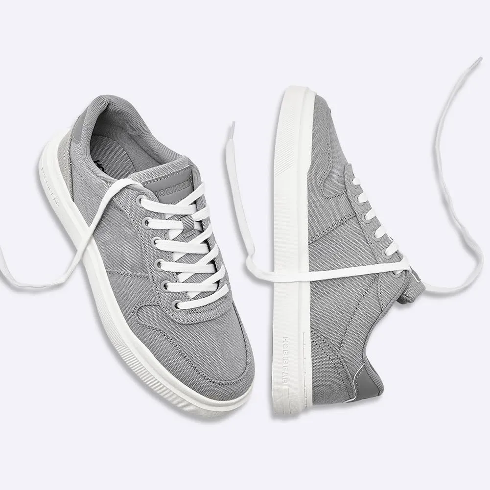 HOBIBEAR Men's Canvas Shoes Classic Low Top Sneakers Casual Walking Shoes