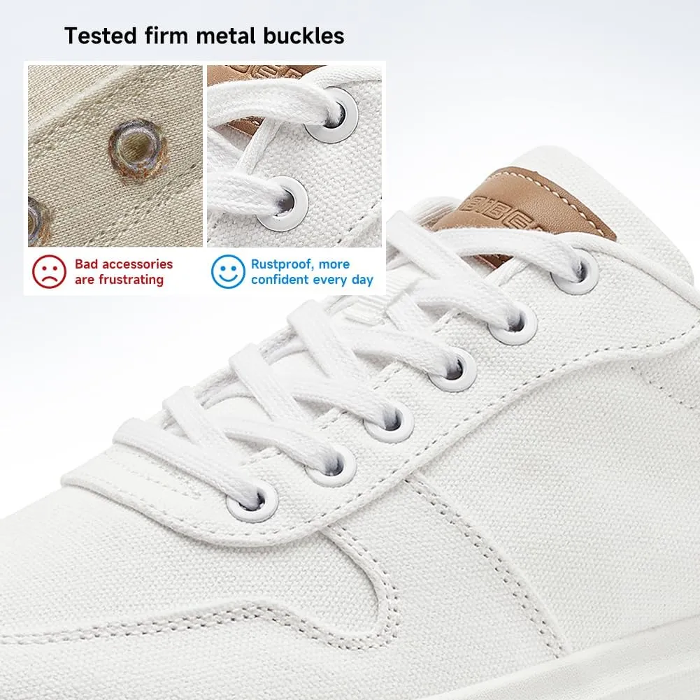 HOBIBEAR Men's Canvas Shoes Classic Low Top Sneakers Casual Walking Shoes