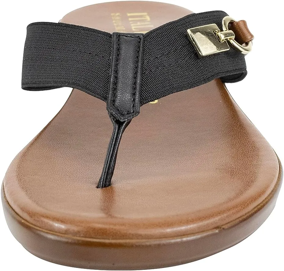 ITALIAN Shoemakers Vale Low Wedge Thong Comfort Sandal for Women
