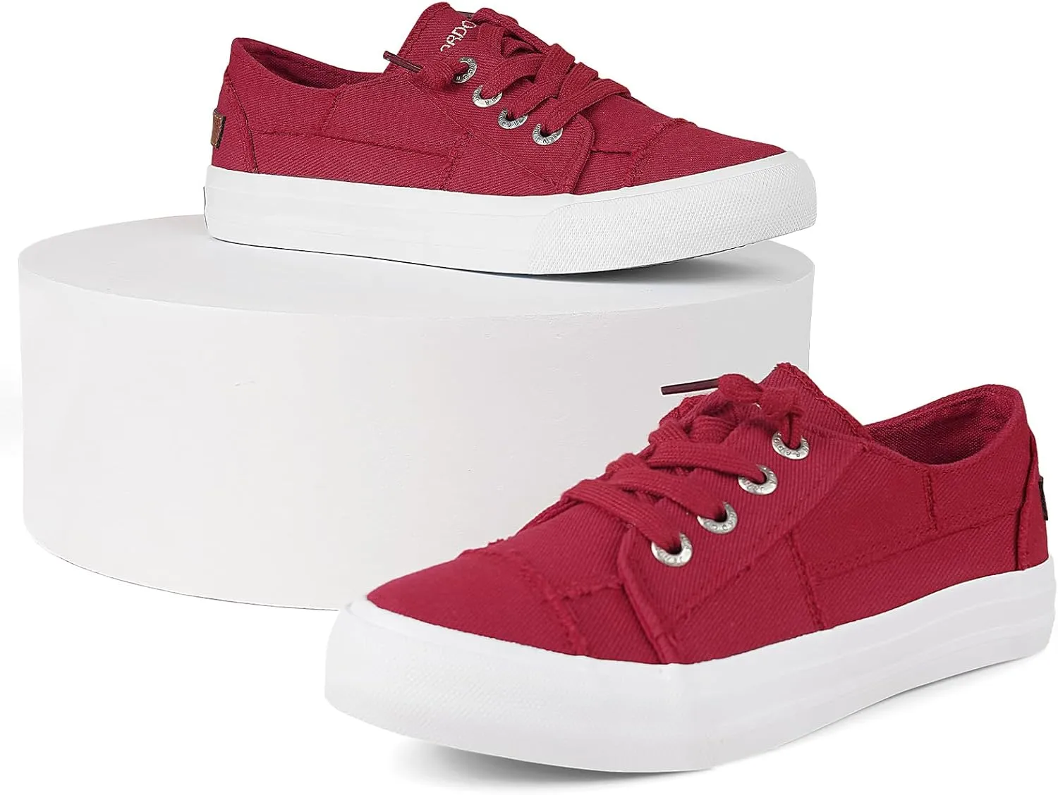 JENN ARDOR Womens Slip On Sneakers Low Tops Canvas Shoes for Women Casual Tennis Shoes Play Sneakers Fashion Shoes