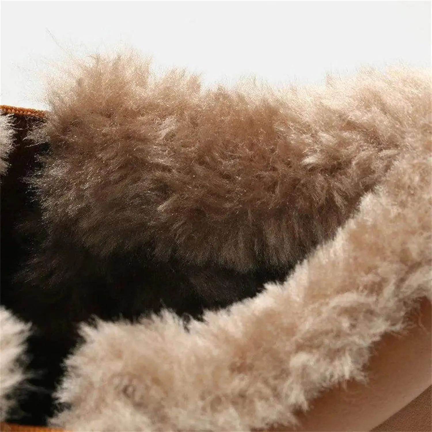 Ladmiple Winter Boots For Women Cute Slip On Warm Snow Ankle Booties Fashion Fur Lined Outdoor Comfortable Walking Shoes