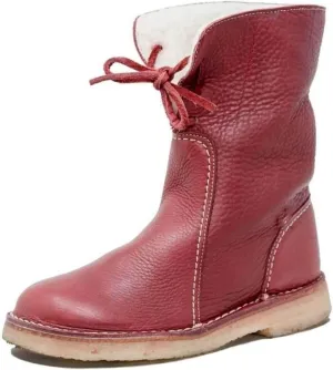 Ladmiple Winter Boots For Women Fashion Mid-Calf Snow Boots Fur Lined Warm Slip On Comfortable Outdoor Ankle Booties 2024