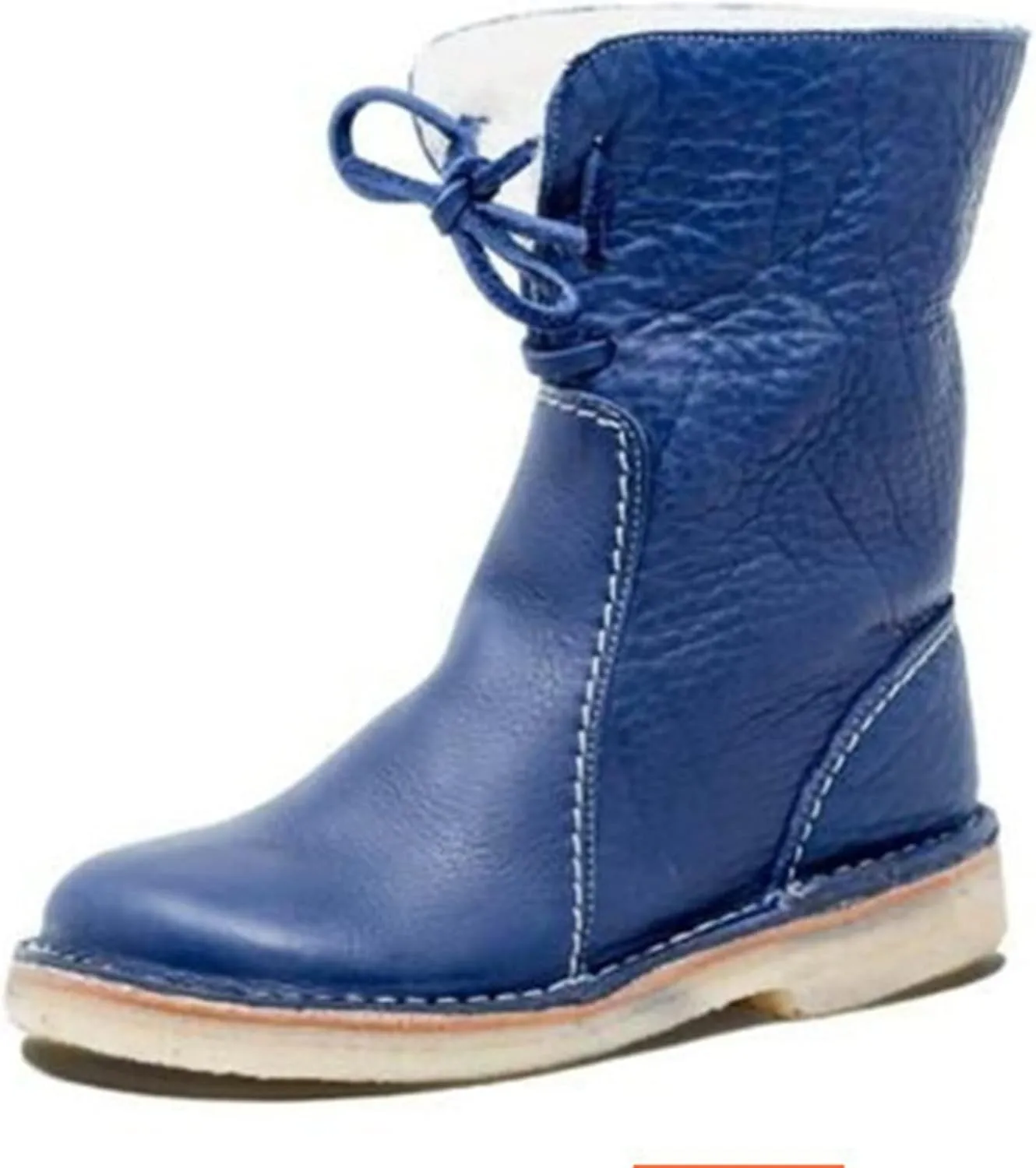 Ladmiple Winter Boots For Women Fashion Soft Comfortable Faux Fur Mid Calf Snow Boots Insulated Outdoor Warm Ankle Booties