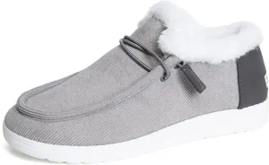 Ladmiple Winter Boots For Women Warm Snow Boots Classic Faux Fur Lined Slip On Ankle Booties Fashion Casual Loafers Shoes