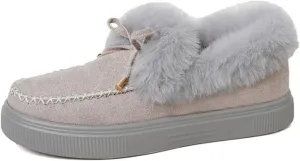 Lausiuoe Snow Boots For Women Cute Wide Calf Winter Fur Lining Warm Ankle Booties Fashion Trendy Outdoor Fuzzy Shoes 2022