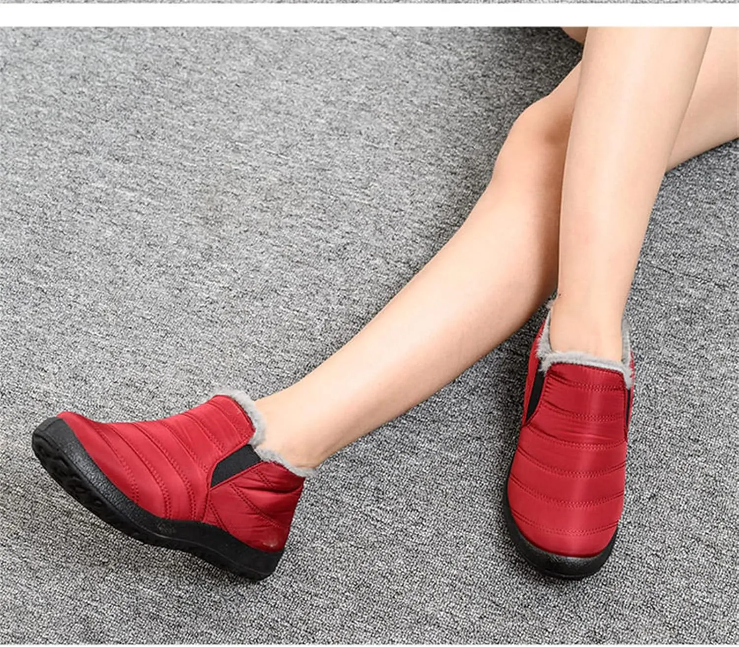 Lausiuoe Snow Boots For Women Waterproof Insulated Non Slip Winter Warm Lining Comfortable Ankle Booties Walking Shoes