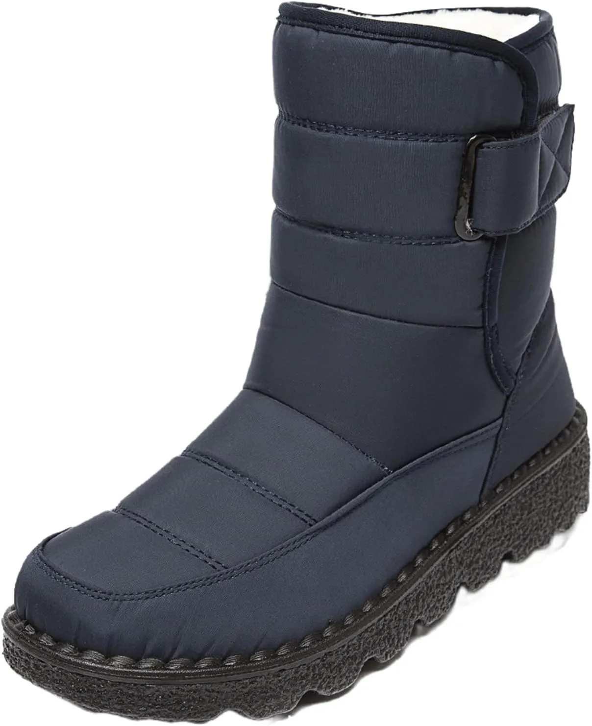 Lausiuoe Winter Boots For Women Waterproof Snow Non Slip Warm Fur Lined Anti-Slip Ankle Booties Outdoor Walking Shoes