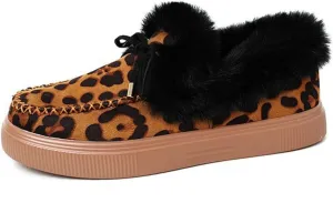 Lausiuoe Winter Fashion Boots For Women 2024 Snow Boots Warm Casual Trendy Comfortable Slip On Outdoor Fur Lined Fuzzy Shoes