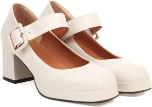 LEHOOR Women Chunky Platform Mary Jane Pumps Square Toe Buckled Ankle Strap 3" Block High Heels Mary Janes Lolita Shoes Goth Punk Heels Closed Toe Sandals Girl Office Work Fashion Trendy 4-15 M US