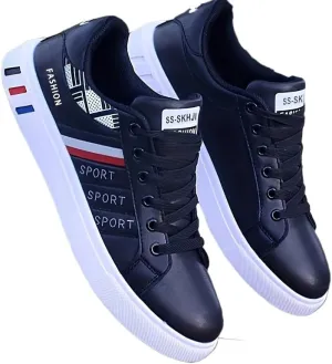Men's Breathable Lace-up Skate Shoes with Good Grip Comfortable Footwear for Active Men